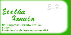 etelka hanula business card